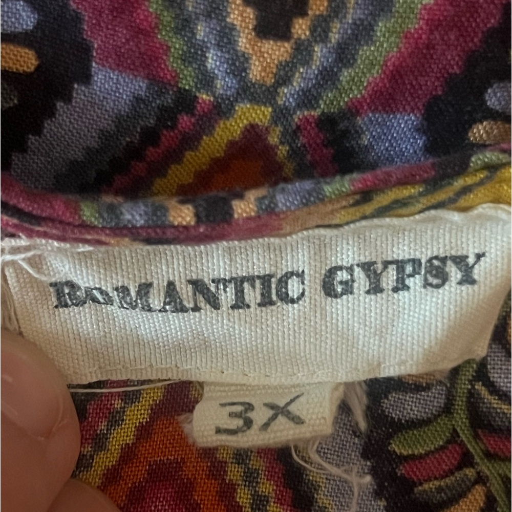 Boho Kimono by Romantic Gypsy 3X -colorful bright floral - Picture 4 of 4